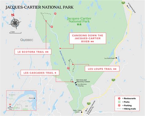 jacques cartier park map.